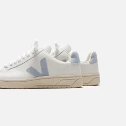 Outlet Veja V-12 Leather White Steel