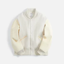 Cheap Visvim Varsity Jacket Ivory