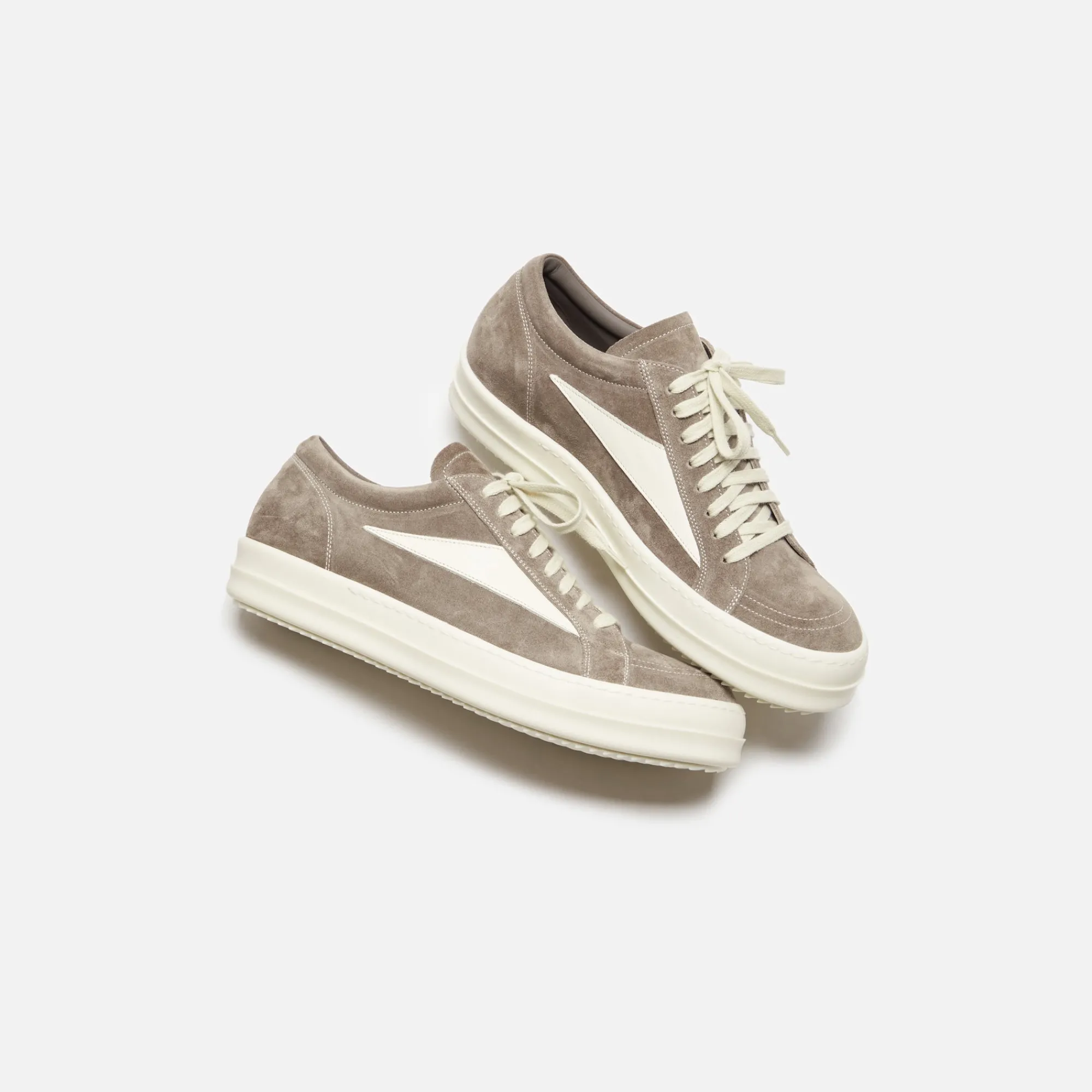New Rick Owens Vintage Sneaks Dust / Milk / Milk