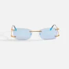 Hot Vintage Frames Wall Street Drill Mount 24Kt Gold Smoke Flash Blue