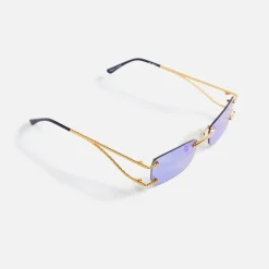 Hot Vintage Frames Wall Street Drill Mount 24Kt Gold Smoke Flash Blue