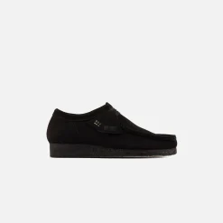 Hot Clarks Wallabee Black Suede