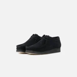 Hot Clarks Wallabee Black Suede