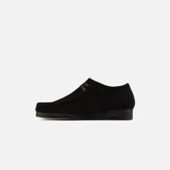 Hot Clarks Wallabee Black Suede