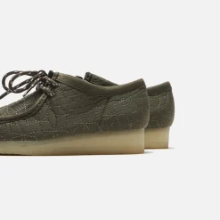 Flash Sale Clarks Wallabee Olive Combi