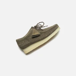 Flash Sale Clarks Wallabee Olive Combi