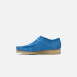 Clearance Clarks Wallabee Bright Blue