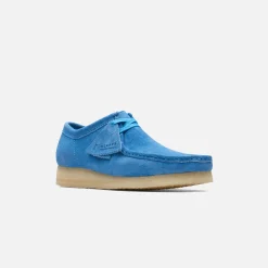 Clearance Clarks Wallabee Bright Blue
