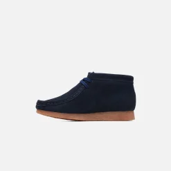 Outlet Clarks Wallabee Boot Navy Suede
