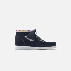 Online Clarks Wallabee Boot Black Combi