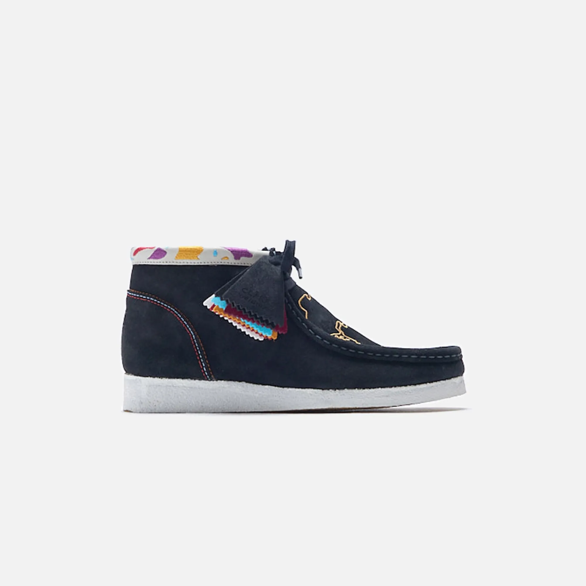 Online Clarks Wallabee Boot Black Combi