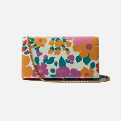 Flash Sale Saint Laurent Wallet On Chain Floral Print Multicolored