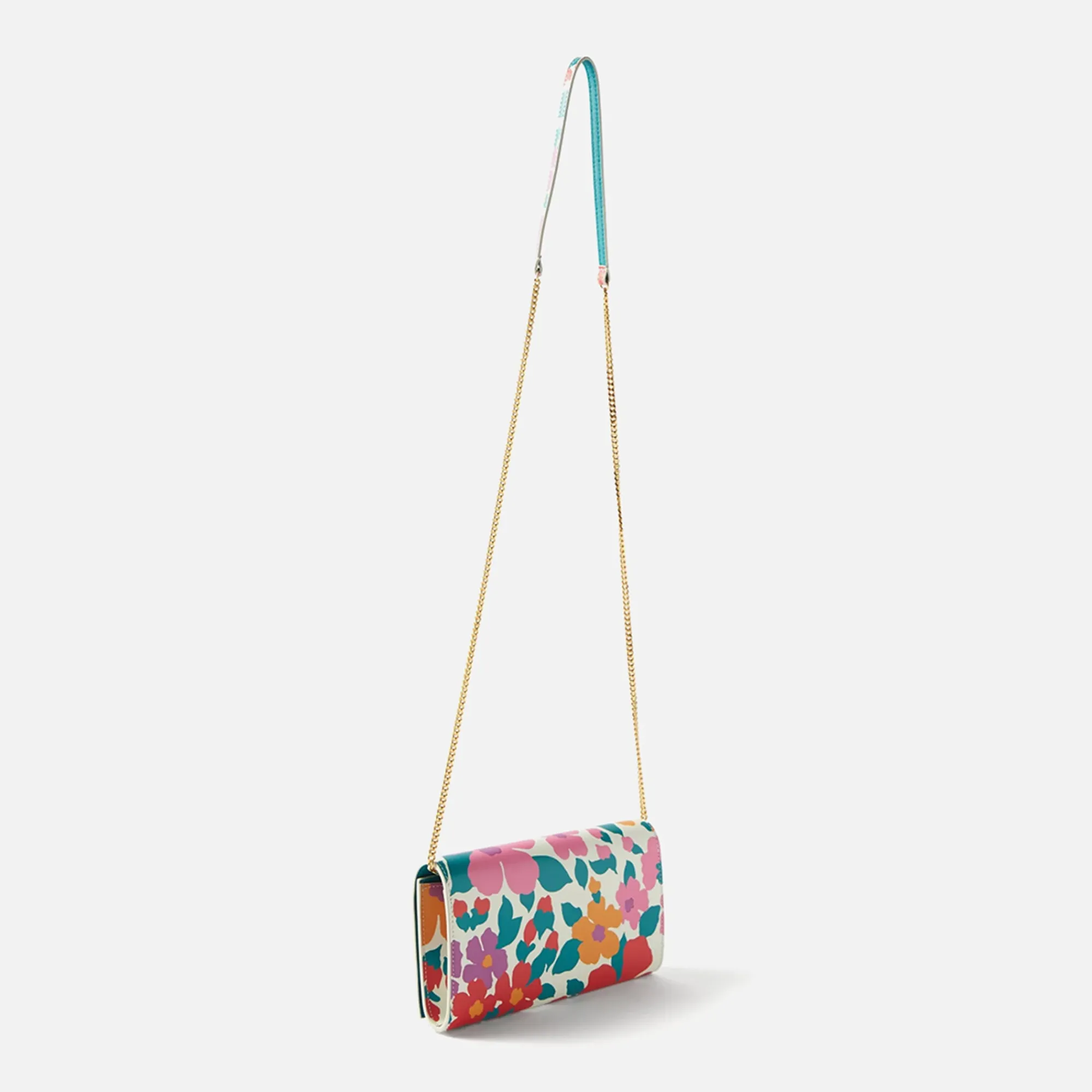 Flash Sale Saint Laurent Wallet On Chain Floral Print Multicolored