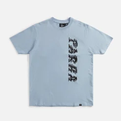 Store by Parra Wave Block Tremors Tee Dusty Blue