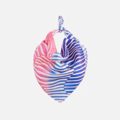 Cheap Fiorucci Wave Print Bandana Top Blue Pink