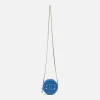 Clearance What Goes Around Comes Around Wgaca Chanel Caviar Filigree Round Chain Crossbody Bag Blue