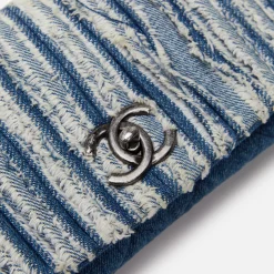 Best What Goes Around Comes Around Wgaca Chanel Denim Fringed Flap Bag Blue