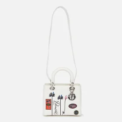 Best Sale What Goes Around Comes Around Wgaca Dior Embossed Paradise Lady Dior M White