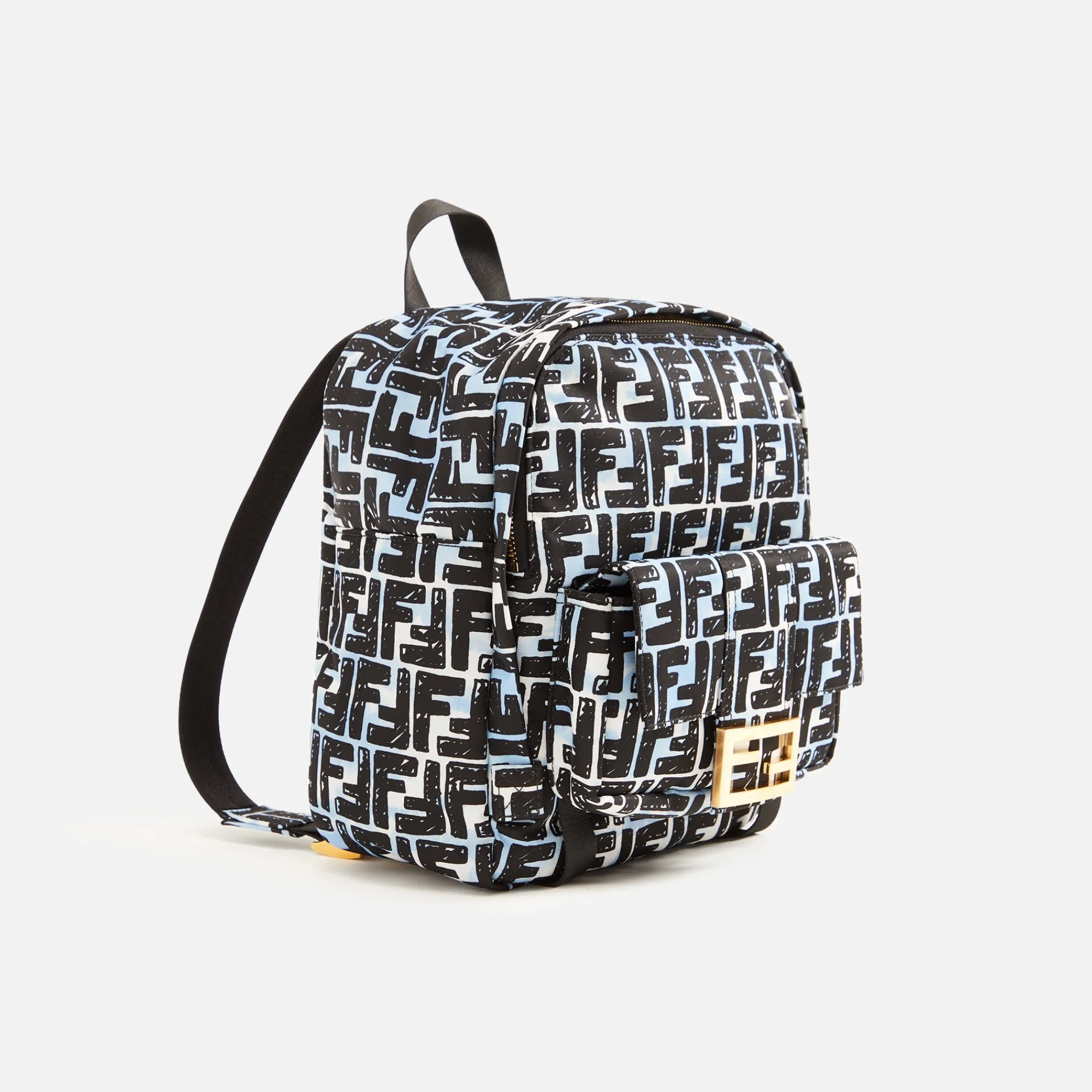 Cheap What Goes Around Comes Around Wgaca Fendi Nylon Logo Printed Backpack Multi