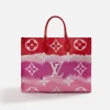 Best Sale What Goes Around Comes Around Wgaca Louis Vuitton Monogram Escale Canvas On The Go Gm Pink