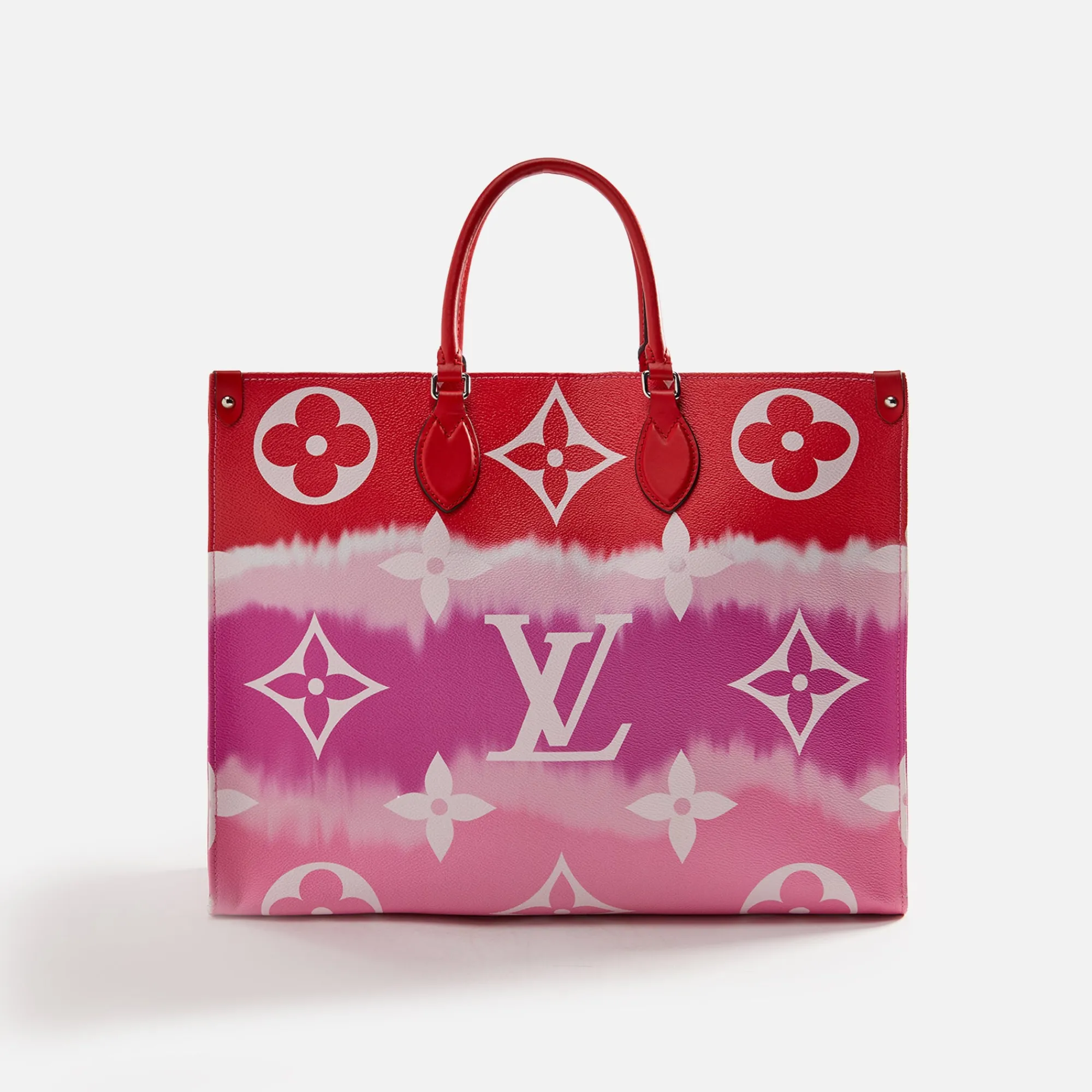 Best Sale What Goes Around Comes Around Wgaca Louis Vuitton Monogram Escale Canvas On The Go Gm Pink