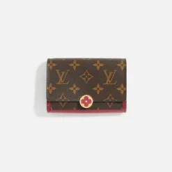 Discount What Goes Around Comes Around Wgaca Louis Vuitton Monogram Flore Compact Wallet Brown