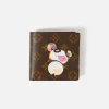 Best Sale What Goes Around Comes Around Wgaca Louis Vuitton Murakami Panda Marco Wallet Brown