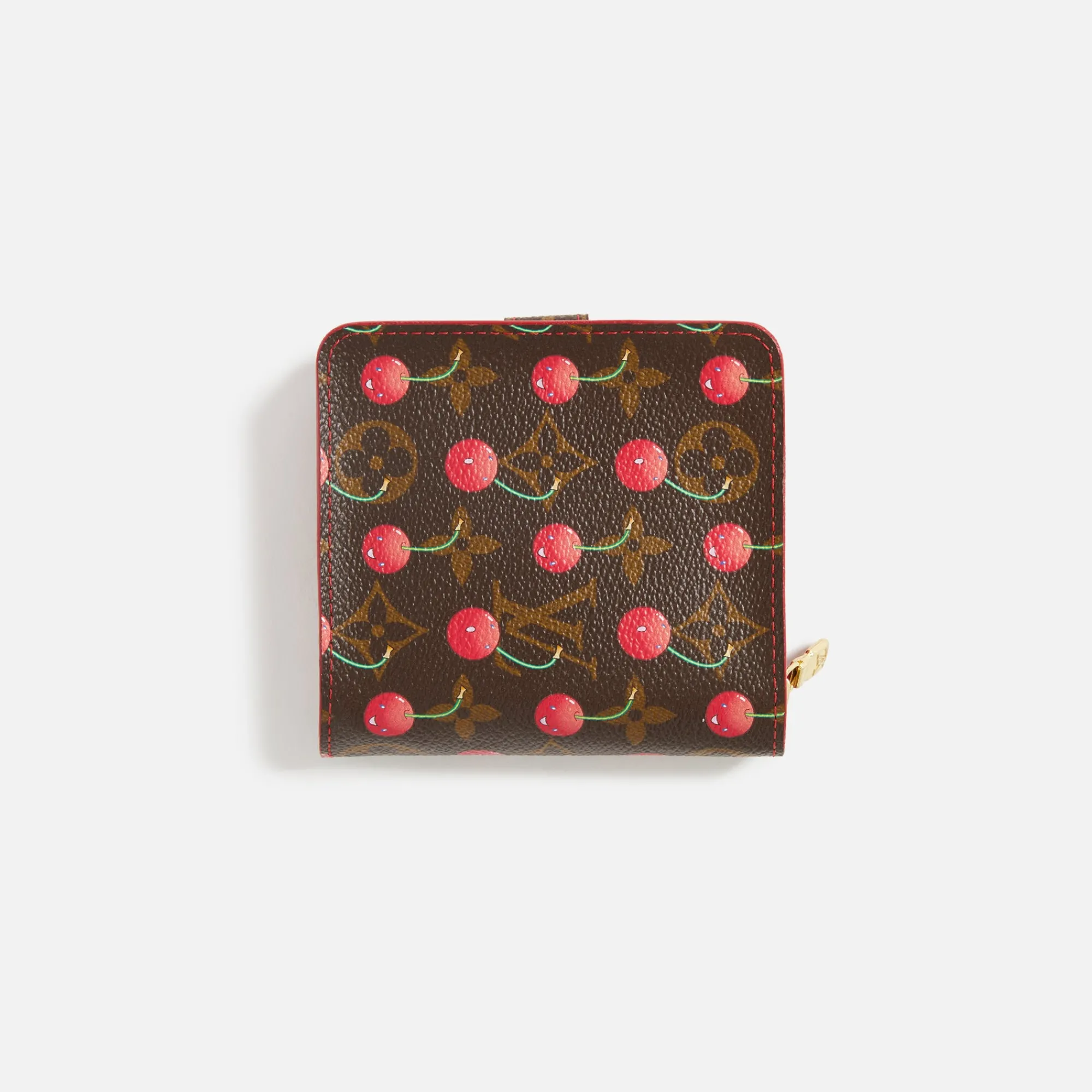 Clearance What Goes Around Comes Around Wgaca Louis Vuitton Murakami Cherry Zippy Brown