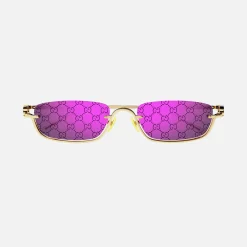 Best Gucci Wireless Rectangle Frame Endura Gold With Pink