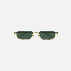 Shop Gucci Wireless Rectangle Frame Endura Gold