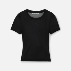 Store T by Alexander Wang With Stacked Wang Hotfix Tee Black