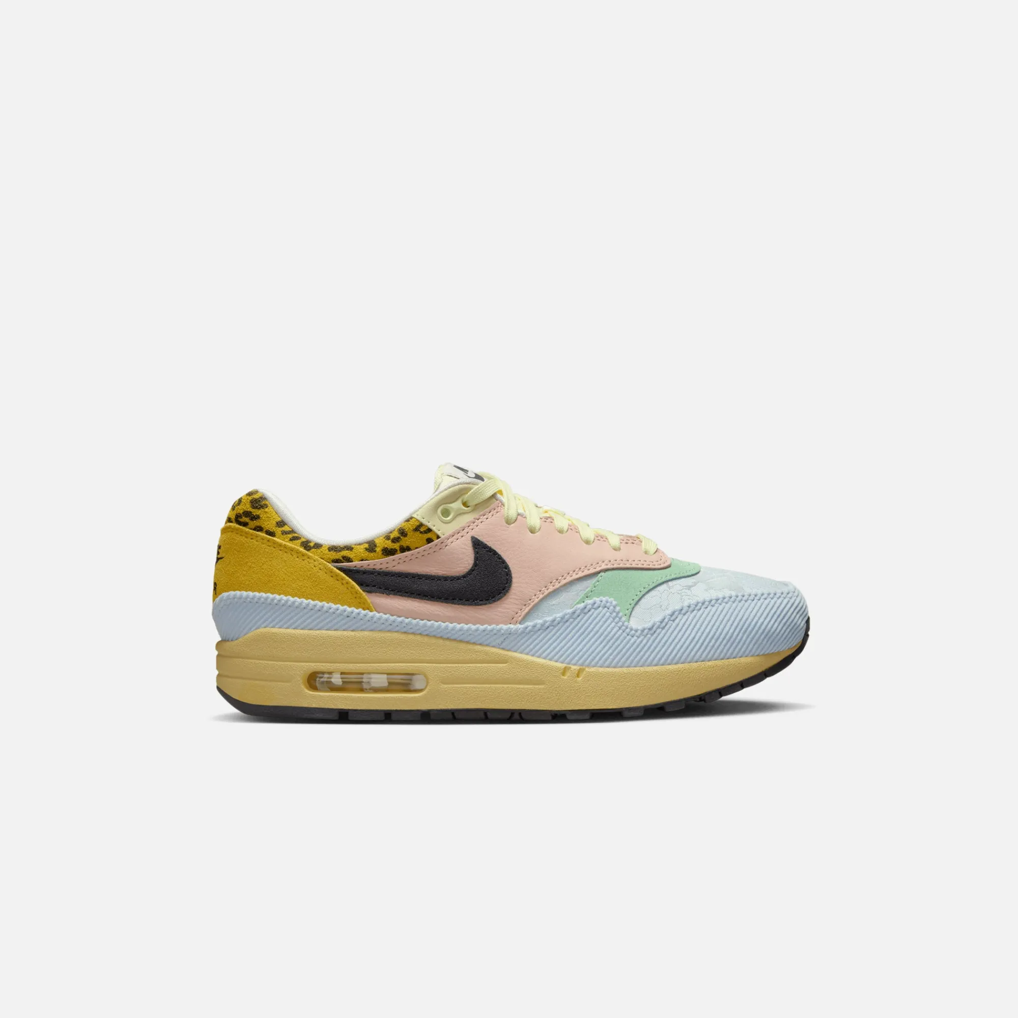Best Sale Nike Wmns Air Max 1 `87 Prm Celestine Blue / Off Noir / Teal Tint / Arctic Orange / Tour Yellow / Citron Tint
