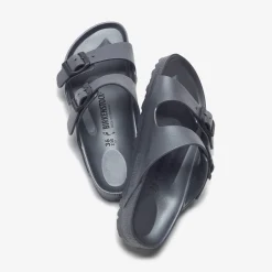 Fashion Birkenstock Wmns Arizona Metallic Anthracite Eva Black