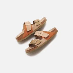 Shop Birkenstock Wmns Arizona Split Sandcastle / Faded Khaki