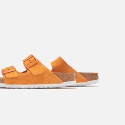 Fashion Birkenstock Wmns Arizona Suede Russet Orange