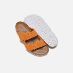 Fashion Birkenstock Wmns Arizona Suede Russet Orange