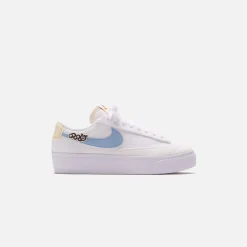 Best Sale Nike Wmns Blazer Lw Platform Se White / Pink Oxford / Pale Ivory / Boarder Blue