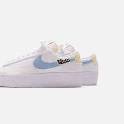 Best Sale Nike Wmns Blazer Lw Platform Se White / Pink Oxford / Pale Ivory / Boarder Blue