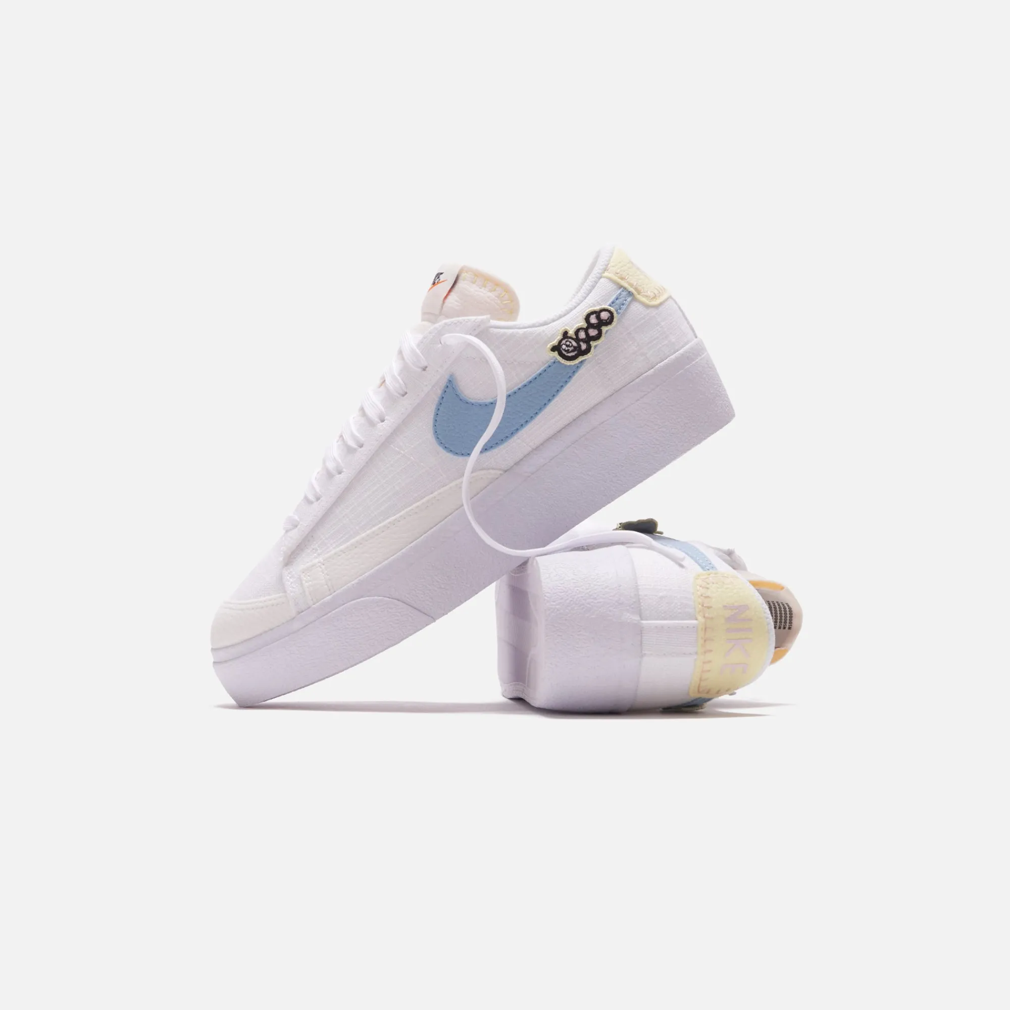 Best Sale Nike Wmns Blazer Lw Platform Se White / Pink Oxford / Pale Ivory / Boarder Blue