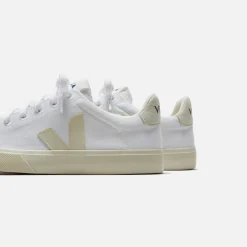 Hot Veja Wmns Campo Canvas White / Pierre