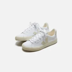 Hot Veja Wmns Campo Canvas White / Pierre