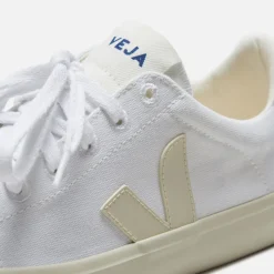 Hot Veja Wmns Campo Canvas White / Pierre