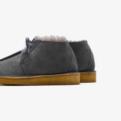 Shop Clarks Wmns Desert Trek Hi Wl Grey Suede