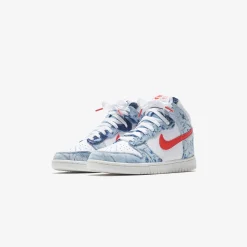 Shop Nike Wmns Dunk High Us Multi Color / White / Sail / Habanero Red