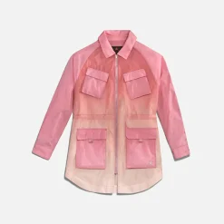 New Nike Wmns Jordan Windbreaker Desert Berry / Laser Orange