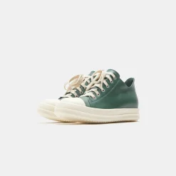New Rick Owens Wmns Low Sneakers Teal / Milk