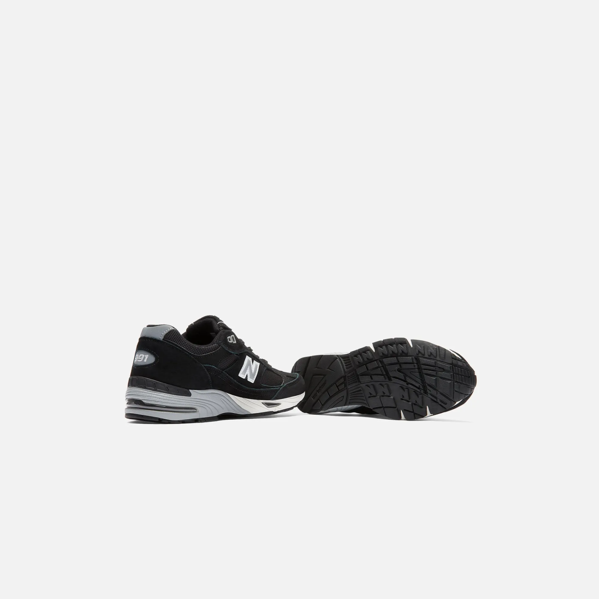 New New Balance Wmns Made In Uk 991 Black / Silver