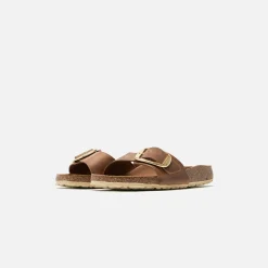 Fashion Birkenstock Wmns Madrid Big Buckle Cognac Brown