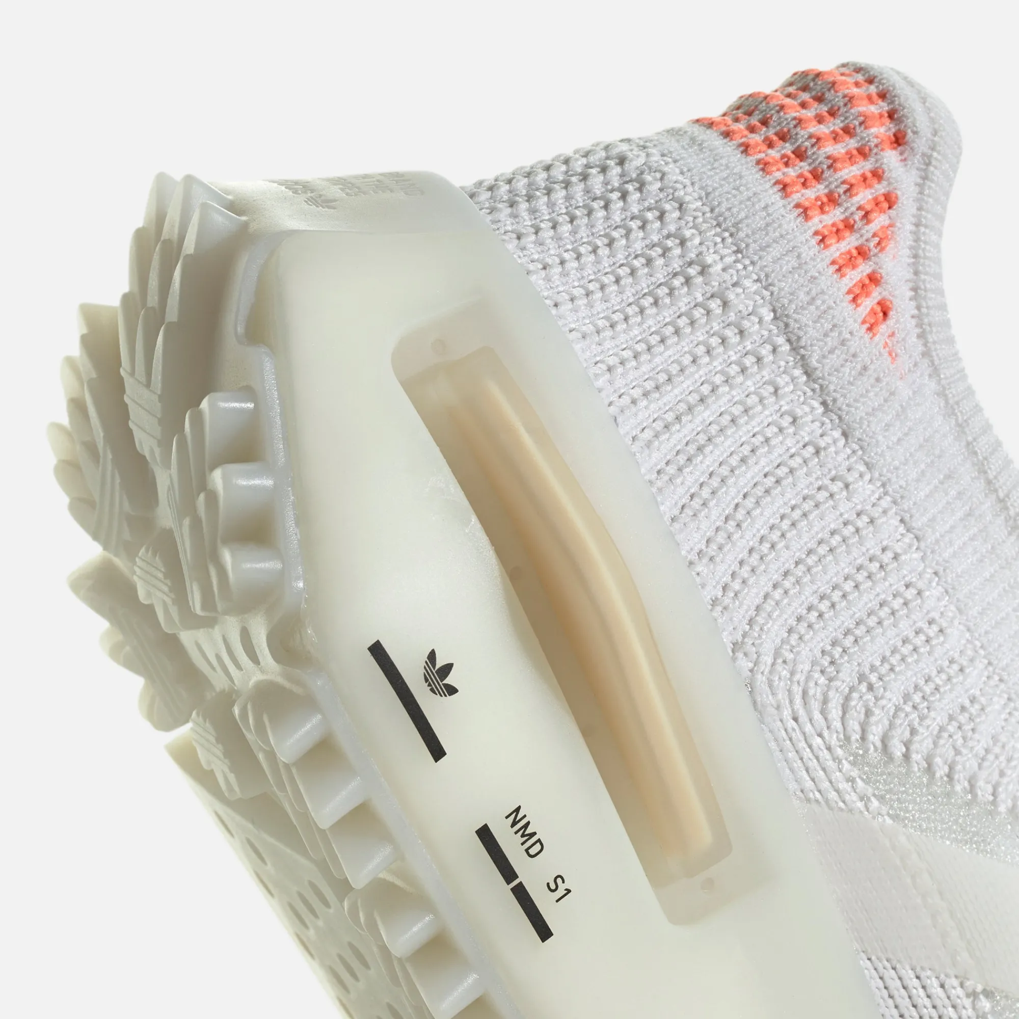 Best adidas Wmns Nmd S1 White / Off White / Coral Fusion