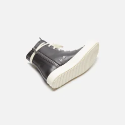 Online Rick Owens Wmns Scarpe In Pelle Sneakers Black / Milk